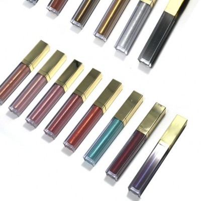 Explosive models pearlescent colorful makeup glass lip glaze Lasting color moisturizing lip gloss Custom logo oem